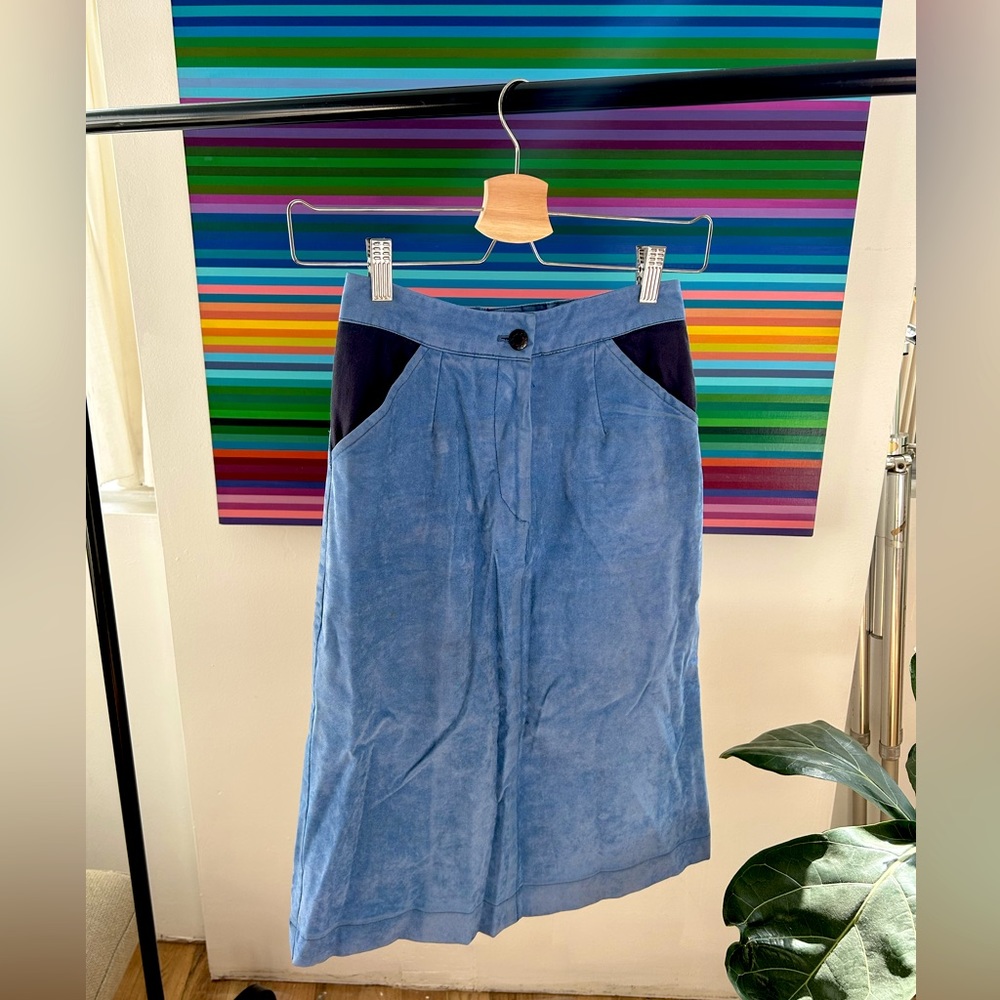 Faux suede pencil skirt from Dick Veit